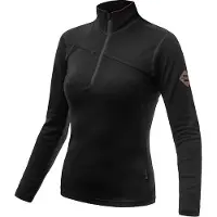 Photosol Pullover Damen Sensor Merino Upper Sweatshirt Halfzip - black