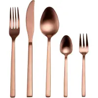 Guido Maria Kretschmer Home & Living Guido Maria Kretschmer Home&Living Besteck-Set "GMK, Bronze Look", (Set, 30 tlg.), Tafelbesteck, Präsentschachtel, PVD bronze mattiert