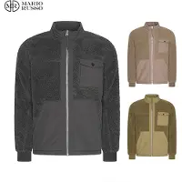 Mario Russo Teddy Jacket Stockholm - Jacke Männer - Wintermantel Männer - Strickjacke Männer - Army Green - M