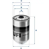 Ufi Kraftstofffilter VOLVO 24.441.00 8683212,31261191 Leitungsfilter,Spritfilter