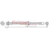 METZGER Bremsschlauch 4110848
