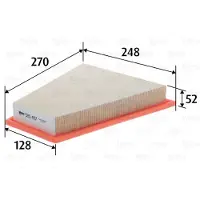 Valeo Luftfilter 585487 für BMW 5 Touring (F11) Filtereinsatz