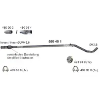 ERNST Abgasrohr 550451 mitte für FORD FIAT