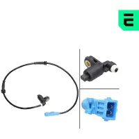 OPTIMAL ABS Sensor Raddrehzahl passend für PEUGEOT 206 Schrägheck (2A/C) 06-S041