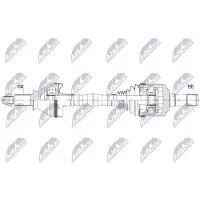NTY NPW-MA-005 Antriebswelle Hinten Links für MASERATI GHIBLI III (M157) Quattroporte VI
