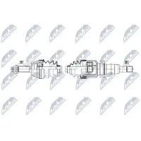 NTY NPW-FR-030 Antriebswelle Vorne Rechts für FORD FOCUS (DAW, DBW) FOCUS Kombi (DNW) FOCUS Stufenheck (DFW) Focus Mk1 Kasten / Kombi (DNW)