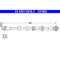 Ate Bremsschlauch 24.5281-0620.3