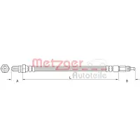 METZGER Bremsschlauch 4110803