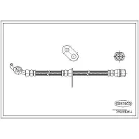 CORTECO Bremsschlauch ERSTAUSRÜSTERQUALITÄT [Hersteller-Nr. 19033064] für Lexus, Toyota