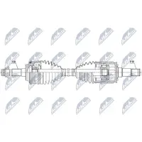 NTY Antriebswelle NPW-TY-181 Hinten Rechts für TOYOTA Sequoia II (XK60) 923mm