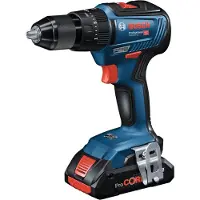 Bosch GSB 18 V-55 Professional, Elektrischer Schraubendreher, Pistolengriff, Schwarz, Blau, 1800 RPM, 460 RPM, 28 Nm