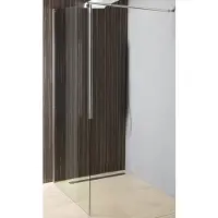 A&n&a aqualine Aqualine WALK-IN Glaswand für Wandmontage mit Stütze, 1-teilig, 700 mm, Klarglas