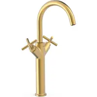 Tres 2 Griff Waschtischarmatur XL Mit Griff G3/8" flexible Anschlussschläuche, 28380301OM 28380301OM