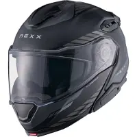 NEXX X.Lifetour Globe Schwarz Matt Grau Klapphelm Größe M