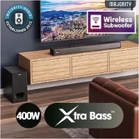 Majority Sierra Plus Dolby Atmos 2.1.2 Soundbar + Subwoofer - 400W, 3 x HDMI, Bluetooth, Optisch, USB