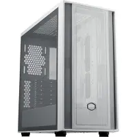 Cooler Master MasterBox 600 White Lite, Midi Tower, PC, Weiß, Transparent, ATX, micro ATX, ITX, EATX, Stahl, Kunststoff, Gehärtetes Glas, 17 cm
