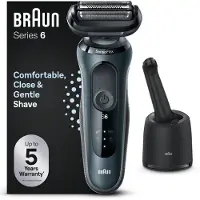 Braun Series 6 61-N7000cc, Folienschaber, Grau, Senso Flex, Tasten, LED, Akku