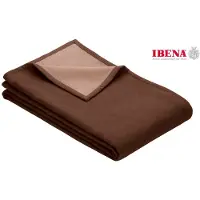 Ibena Baumwolldecke Solare Cotton Pur Braun
