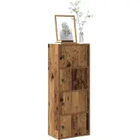 vidaXL Bücherregal Altholz-Optik 40x24x102 cm Holzwerkstoff Bücherschrank