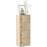 vidaXL Bücherregal Sonoma-Eiche 40x24x102 cm Holzwerkstoff Bücherschrank