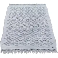 Tom Tailor Badematte "Vintage Wash", fußbodenheizungsgeeignet, Badteppich, Uni Farben, Rauten Muster, mit Fransen, reine Baumwolle