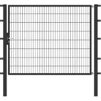 GAH Alberts Zauneinzeltür ALBERTS "Flexo", grau (anthrazit), B:200cm H:160cm, Stahl, Tore, Zauneinzeltür, 200 cm Breite, in versch. Höhen