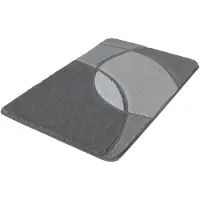 Kleine wolke Badematte "Kent, Badvorleger, Badezimmer Teppich" Höhe 20 mm rutschhemmend beschichtet fußbodenheizungsgeeignet Badteppich, modernes Design, Hoch-Tief Effekt