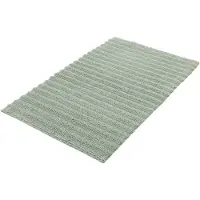 Kleine wolke Badematte "Yara", fußbodenheizungsgeeignet-beidseitig nutzbar, Badteppich, Uni Farben, gestreift, waschbar