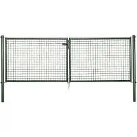 Alberts Zaundoppeltür "Wellengitter-Doppeltor mit Zubehör" Höhe: 100 - 125 cm, Breite: 299 cm