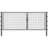 Alberts Zaundoppeltür "Flexo" 350 cm Breite, in versch. Höhen