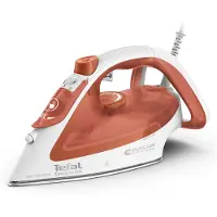 Tefal Easygliss Eco FV5782, Trocken- & Dampfbügeleisen, Durilium Airglide Bügelsohle, 2 m, 260 g/min, Weiß, Orange, 50 g/min