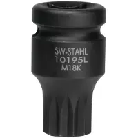 SW-Stahl Kraft-Stecknuss 10195L-18K 40mm 25mm 40mm Chrom-Vanadium-Stahl 105g für VW für Audi für Skoda