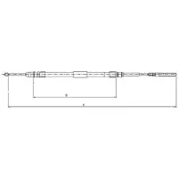 Textar Seilzug, Feststellbremse 44008700