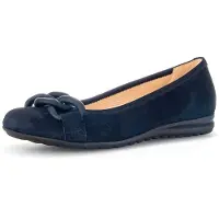 Gabor 82.625 Ballerinas - Damen Halbschuhe - Slipper blau Freizeit NEU