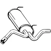 VEGAZ Endschalldämpfer OPEL,VAUXHALL OS-759 852532,13329590 Endtopf,Auspuff Endtopf,Nachschalldämpfer,ESD