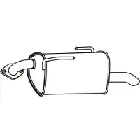 VEGAZ Endschalldämpfer SUBARU SAS-94 44300AL020 Endtopf,Auspuff Endtopf,Nachschalldämpfer,ESD