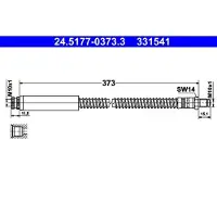 Ate Bremsschlauch 24.5177-0373.3