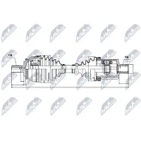 NTY NPW-VV-018 Antriebswelle Vorne Links für VOLVO S80 I (184)