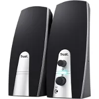 Trust 24660, 2.0 Kanäle, 5 W, PC/Laptop, Schwarz, Metallisch, 10 W, Drehregler