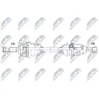 NTY NPW-RE-138 Antriebswelle Vorne Links für RENAULT Clio III Schrägheck (BR0/1, CR0/1) MODUS / GRAND MODUS (F/JP0) CLIO Grandtour (KR0/1)