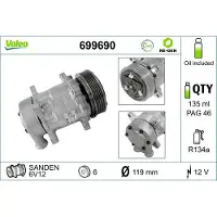 Valeo Kompressor, Klimaanlage RE-GEN - AT 699690