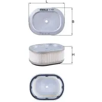 MAHLE ORIGINAL Luftfilter LX 4255