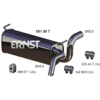 ERNST Endschalldämpfer 061087 für OPEL GENERAL MOTORS