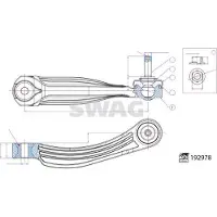 SWAG Stange/Strebe, Stabilisator [Hersteller-Nr. 33111102] für Cupra, Skoda, Audi, VW