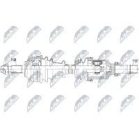 NTY NPW-PE-035 Antriebswelle vorne Rechts für CITROËN C5 III Kombi (RW) C5 III (RD)