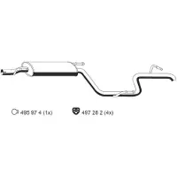 ERNST Endschalldämpfer 385039 für MERCEDES-BENZ