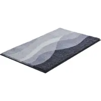 Grund Badematte "Hills", rutschhemmend beschichtet, fußbodenheizungsgeeignet, Badematte im Wellen-Design, mehrfarbiges Muster