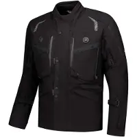 Rusty Stitches Kane wasserdichte Motorrad Textiljacke, schwarz, 2XL