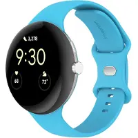 IMoshion Silikon-Armband⁺ für Google Pixel Watch 3 / 4 (45 mm) - Größe S - Blau