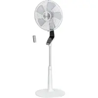 Rowenta Turbo Silence Extreme VU5690, Haushalts-Lamellenlüfter, Schwarz, Weiß, Flur, 35 dB, 40 cm, 3990 m³/h
